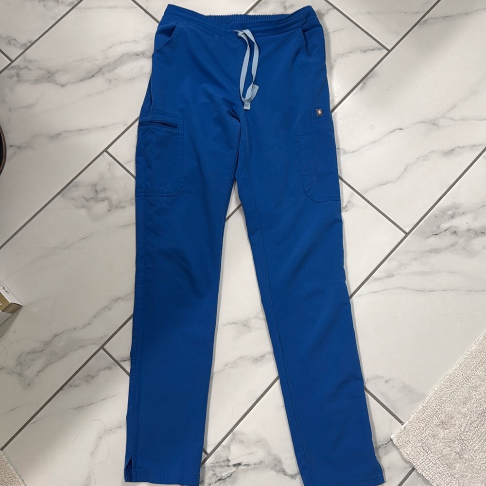 FIGS women’s scrub pants, royal blue, XS/Tall